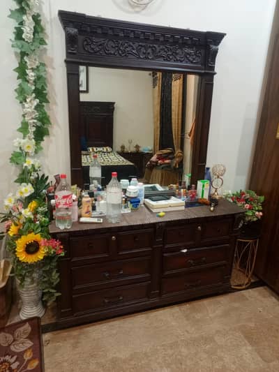 Real chinioti bed set / bed,side tables,dressing for sale