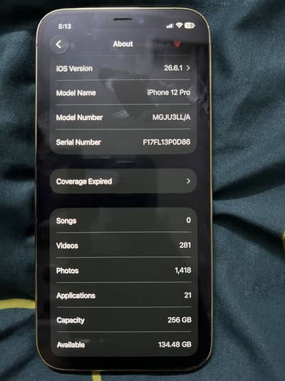 IPHONE 12 pro 256 gb approved
