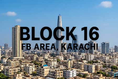 2 Bed Lounge Flat for Sale in FB Area Block 16 Karachi | Main Road Facing