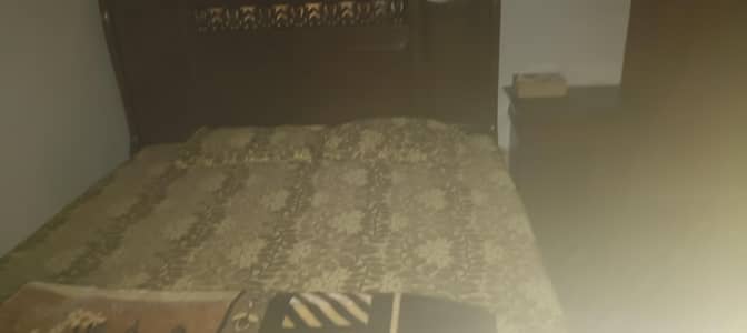 king size keekar wood made on order with 2 side table and mattress