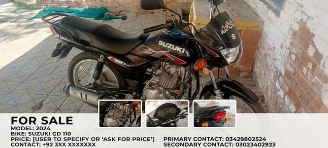 Suzuki GD 110S 2024 | Like New Condition | 1st owner | Urgent sale