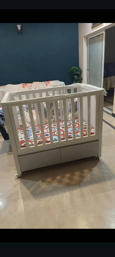 White Baby Crib