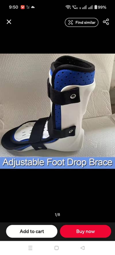 Foot drop brace