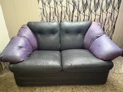 Two seater leather sofa