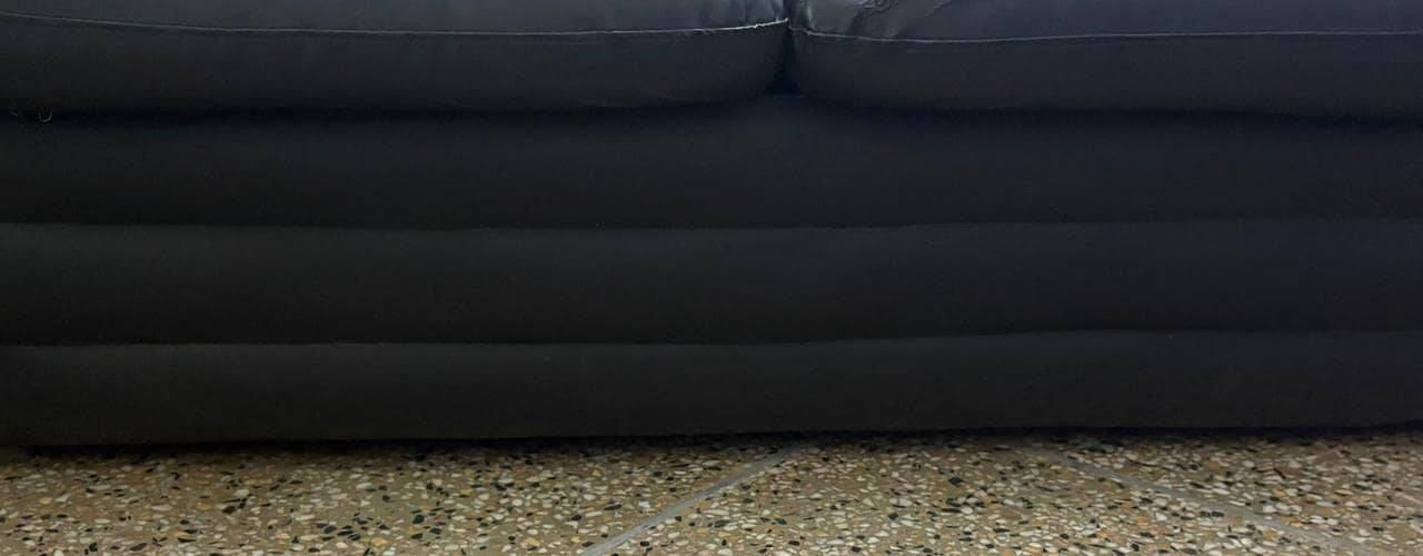 Two seater leather sofa 1