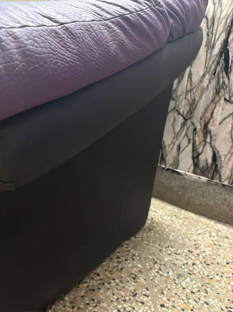 Two seater leather sofa 2