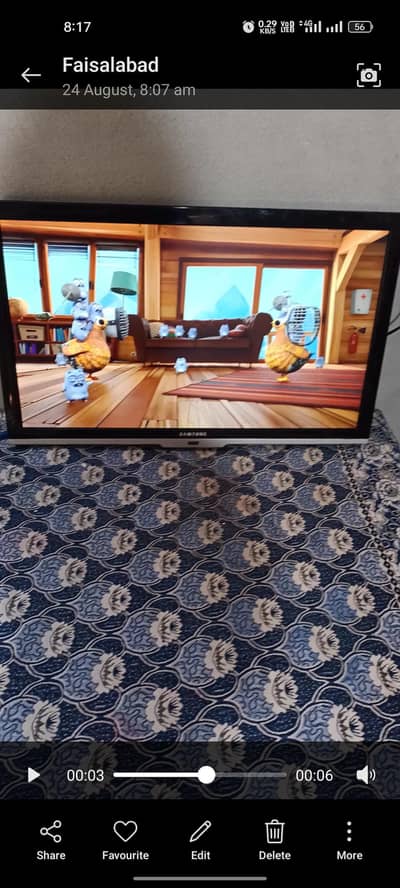 26 inch Samsung malisiya led with genuine remote