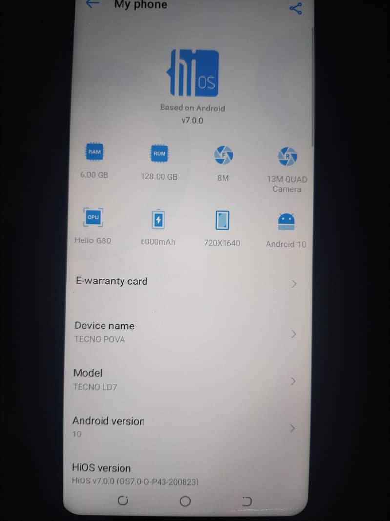 Tecno pova 7