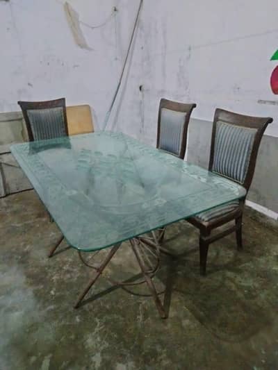 dinning table with sheesham wood  chairs