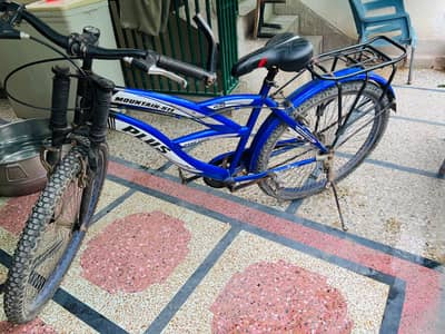 Mountain plus bicycle