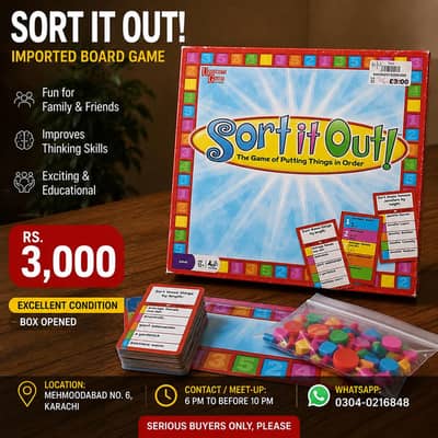 Sort It Out! Imported Board Game