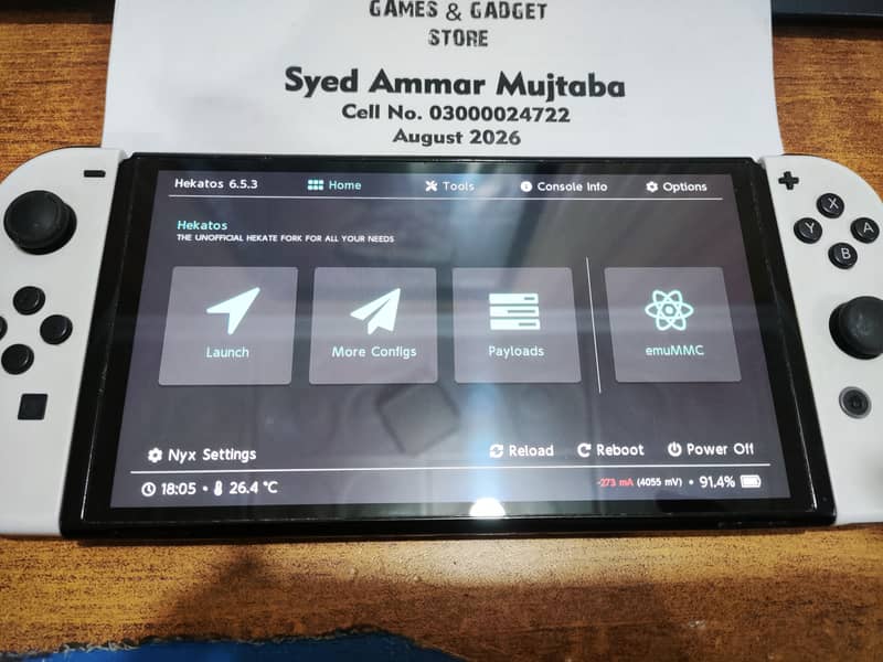 Nintendo Switch OLED - Jailbroken - 128GB - COD 11