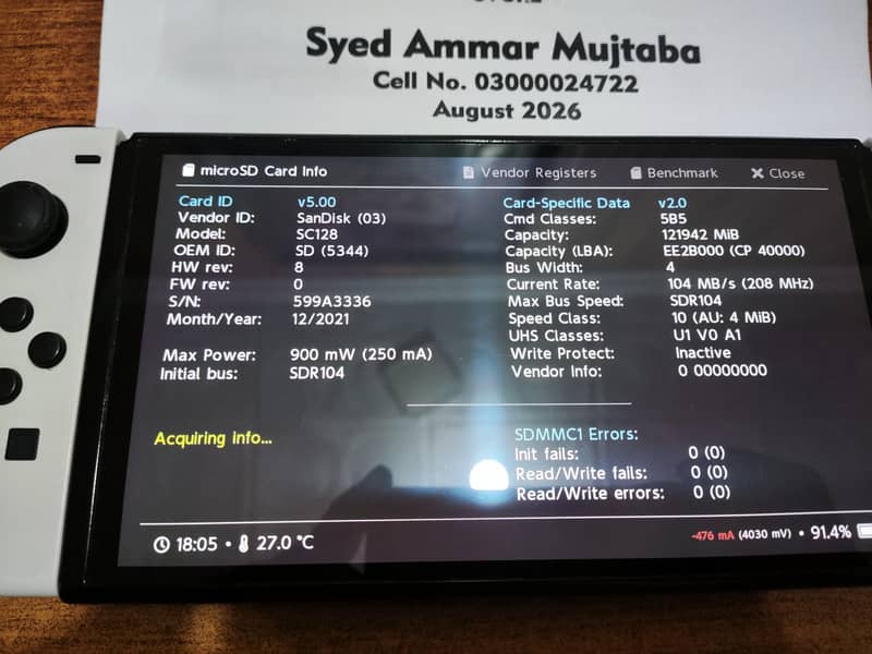 Nintendo Switch OLED - Jailbroken - 128GB - COD 12