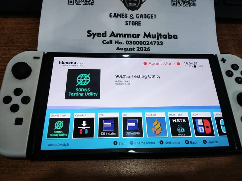 Nintendo Switch OLED - Jailbroken - 128GB - COD 16