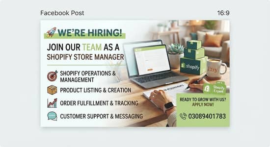 Shopify Store Manager & Virtual Assistant Required