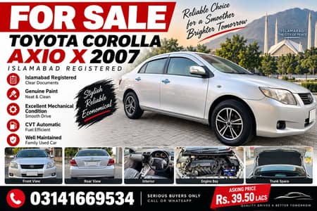 Toyota Corolla Axio 2007
