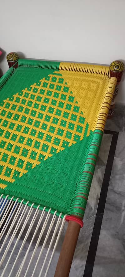 Fancy Colorful Wooden Cots
