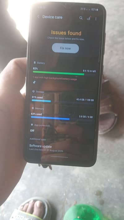 Samsung Mobile A70 6gb ram 128gb rom pannel change