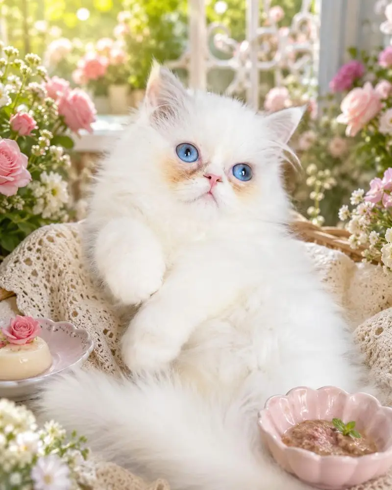 pure persian kitten |white kittens _triple coat /fluffy _cute cat — photo 3