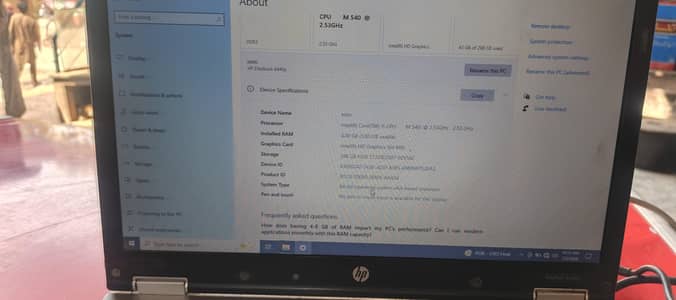 4gb ram ha 320 gb hard i5 2sec