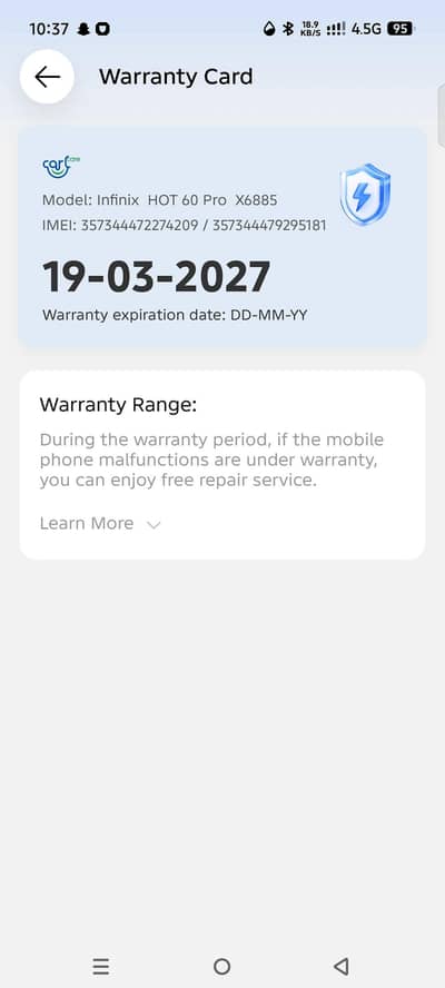 Infinix hot 60pro 8.128gb