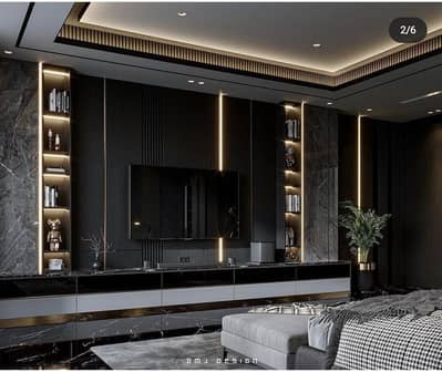 Media wall design interior design
