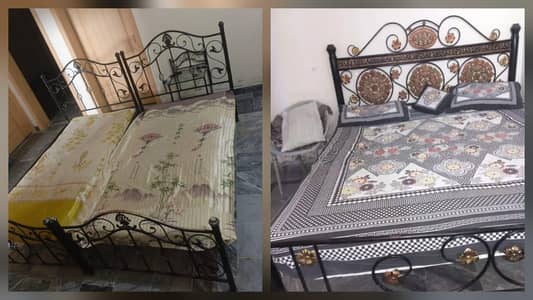 Iron bed and iron table
