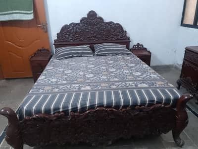 Selling Bed Set + Dressing Table + Beside Tables