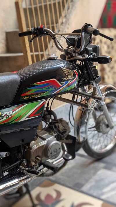 Honda CD 70 2021 model Black color