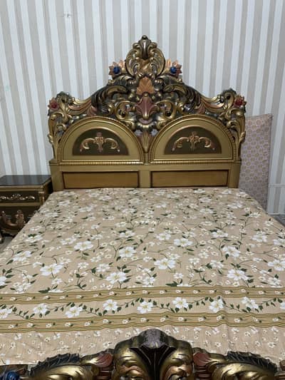 Original wooden bed set
