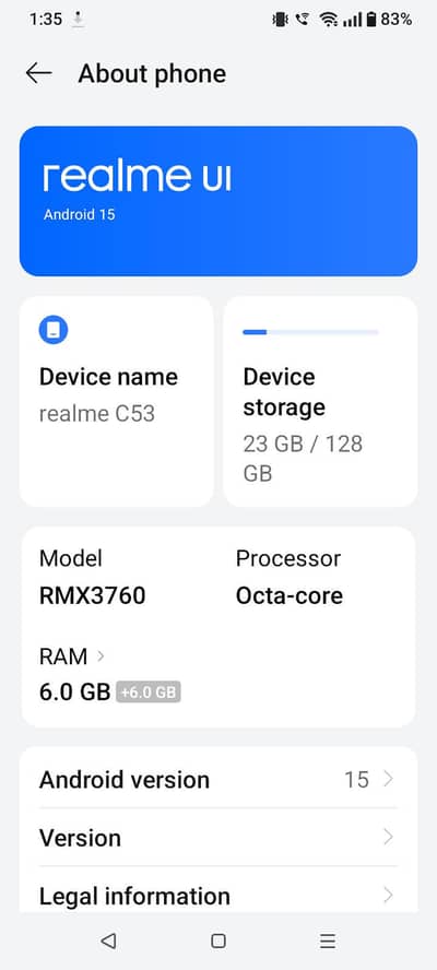 REALME C53 128/6