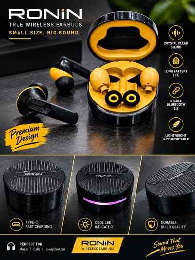Ronin Mellow R-7100 TWS Earbuds | Missing Box