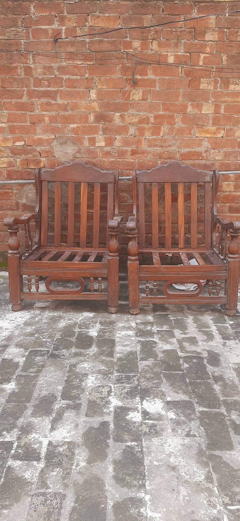 solid wood single set sofa 0