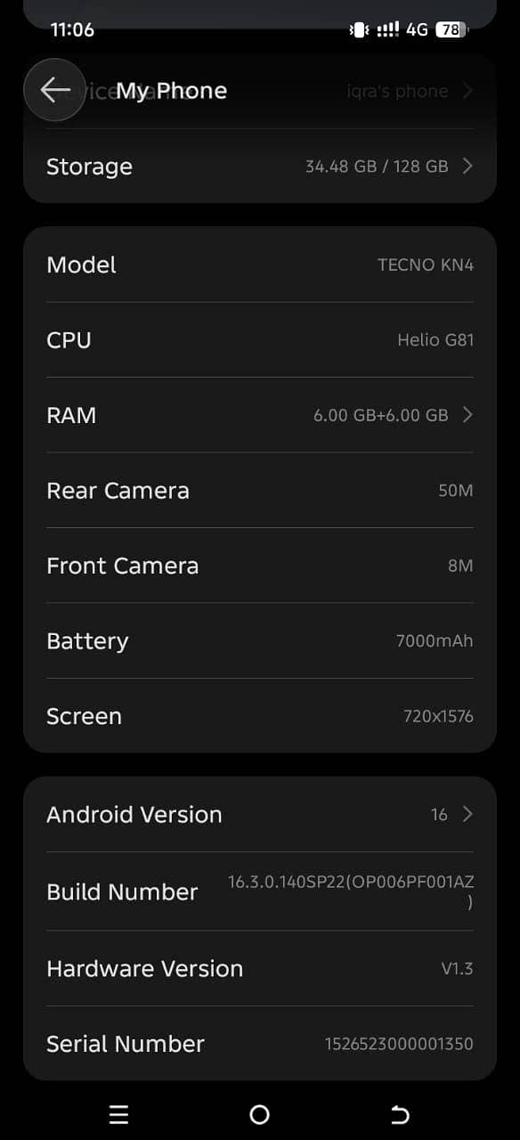 Tecno Other Model 5