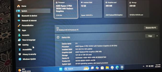 hp elite book i5 12th gen 16gb ram