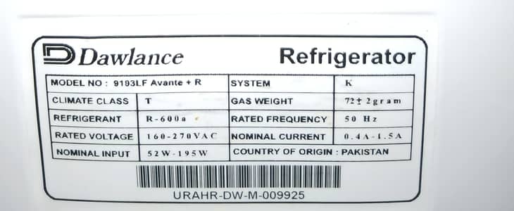 Dawlance Inverter Refrigerator – Excellent Condition | Warranty
