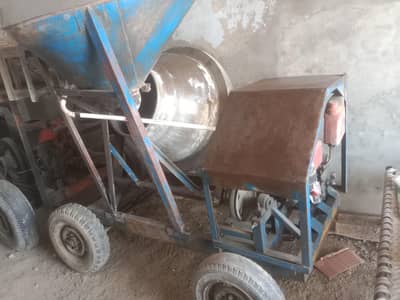 Construction Mixer & Material Lifter Setup for Sale | Heavy mixture