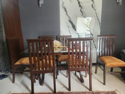 6 chairs dining table