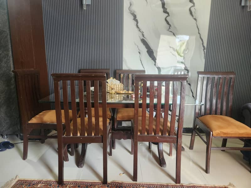 6 chairs dining table 1