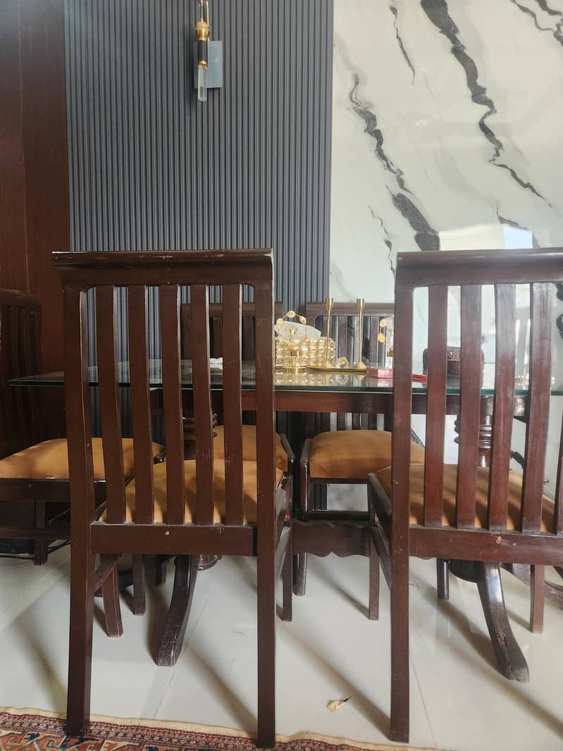 6 chairs dining table 2