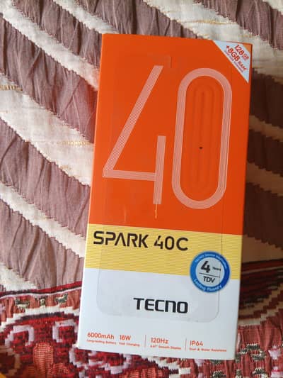 Tecno Spark 40c 4gb ram 128 rom