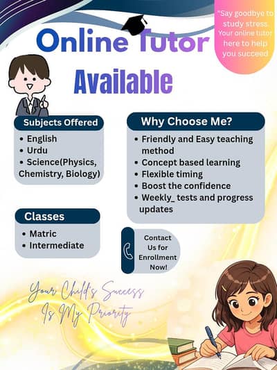 Online Tutor Available