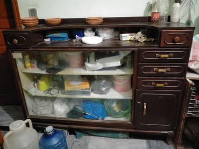 pure wooden solid showcase