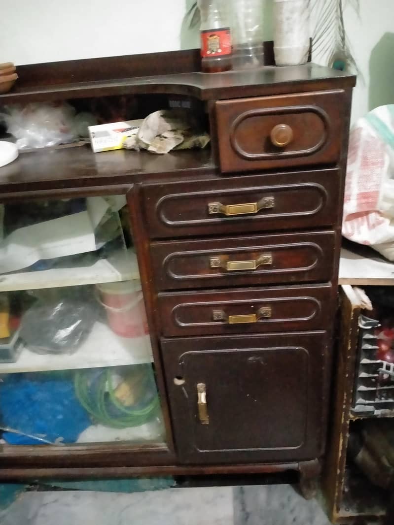 pure wooden solid showcase 1