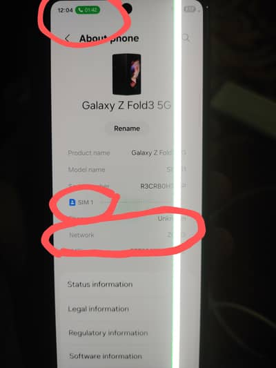 Samsung Mobile Z Fold 3 sim time available