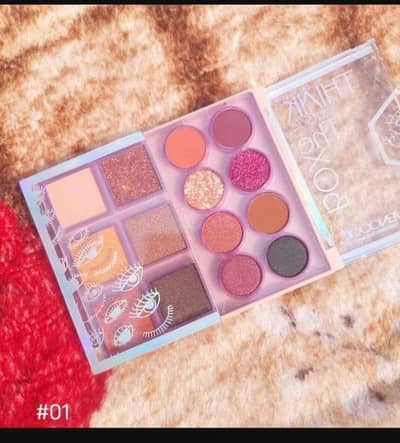 12 shade matte and glitter eyeshadow palette