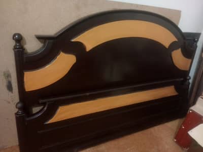dubble bed for sale with 2 side table