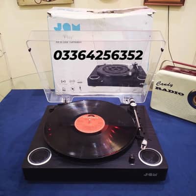 Jam Turntable Box Pack Built in speaker Gramophone Record player Vinyl