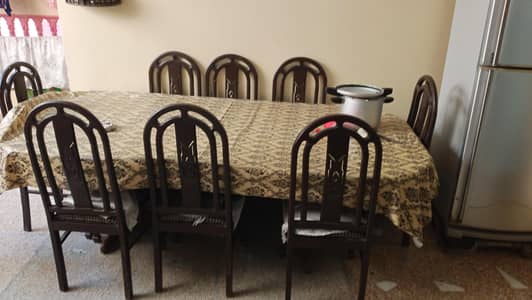 Dinning table with 8 Chairs