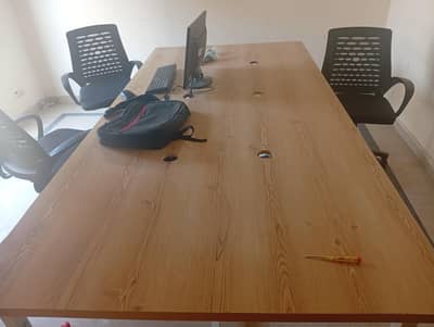 1 Office Table and 6 Revolving chairs for urgent sale